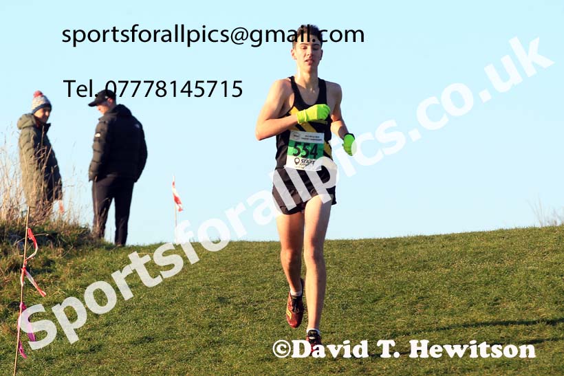 Mens under-20s, 2022 North Eastern Cross Country Champs., Temple Park, South Shields.  Photo: David T. Hewitson/Sports for All Pics